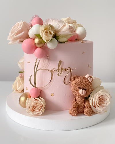 Dekor na tort lub bento - napis Baby Dekor na tort na baby shower