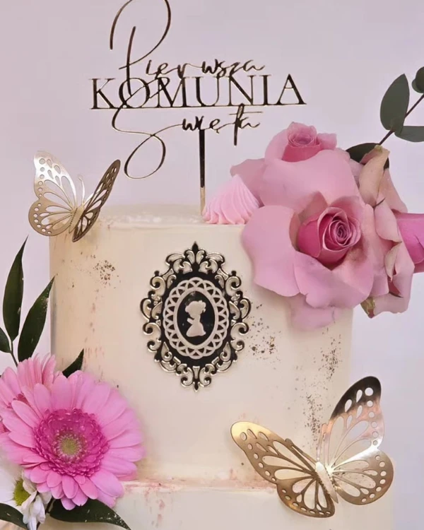 Zestaw papierowych dekorów na monoporcje - Motylki na monoporcje