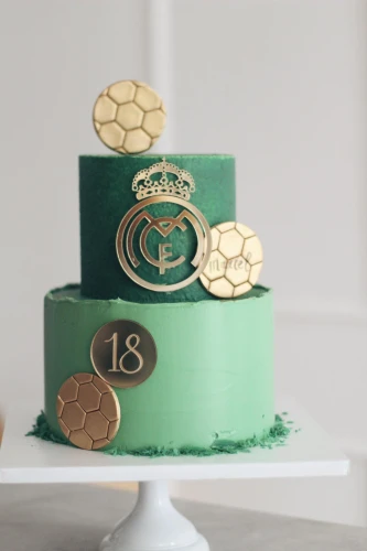 Dekor na tort dla piłkarza - Piłkarskie logo dekor na tort piłkarski (Ewa Wajs)