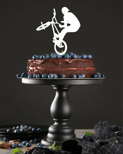 Topper na tort - Rowerzysta BMX Rowerzysta