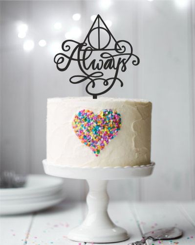 Topper ślubny na tort - napis Always