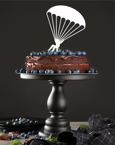 Topper na tort - Spadochroniarz