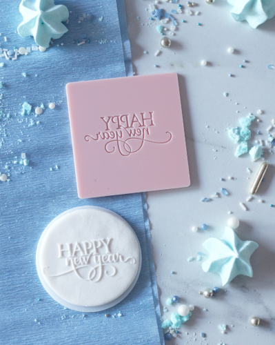 Stempel dekoracyjny - napis Happy New Year