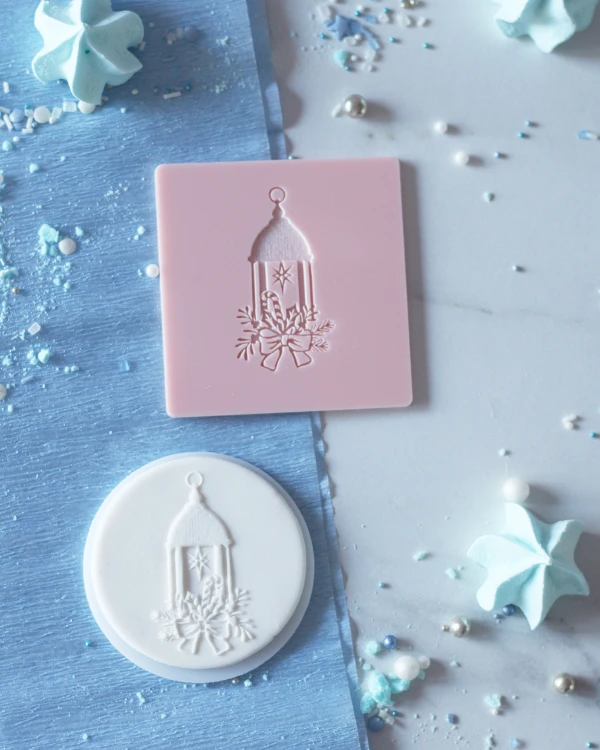Świąteczny stempel dekoracyjny do masy cukrowej - Świąteczny lampion