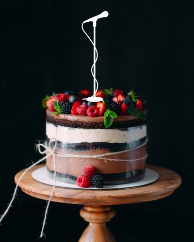 Topper na tort - Mikrofon linearny