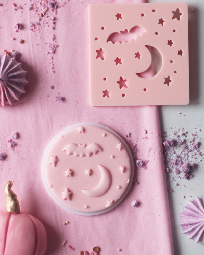 Dekoracyjny stempel na Halloween do masy cukrowej - Ramka halloween