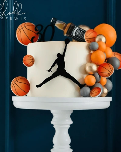 Dekor na tort - Jordan koszykarz koszykówka