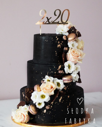 Topper na tort na podwójne urodziny - topper na tort 2x20 2x30 2x40