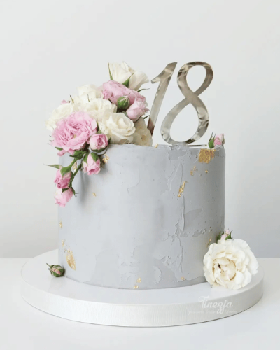 Topper na tort - Liczba 18 osiemnastka