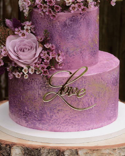 Dekor na tort - Napis Love dekoracyjny