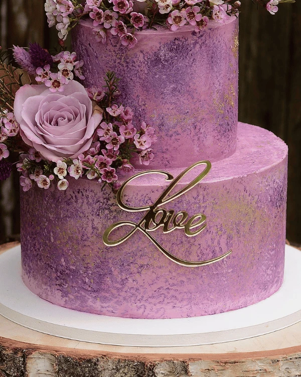 Dekor na tort - Napis Love dekoracyjny