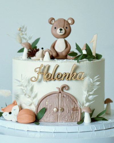 Dekor na tort - Imię prosta czcionka