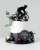Topper urodzinowy na tort - Rowerzysta, rower, sylwetka rowerzysty. Topper na tort dla rowerzysty