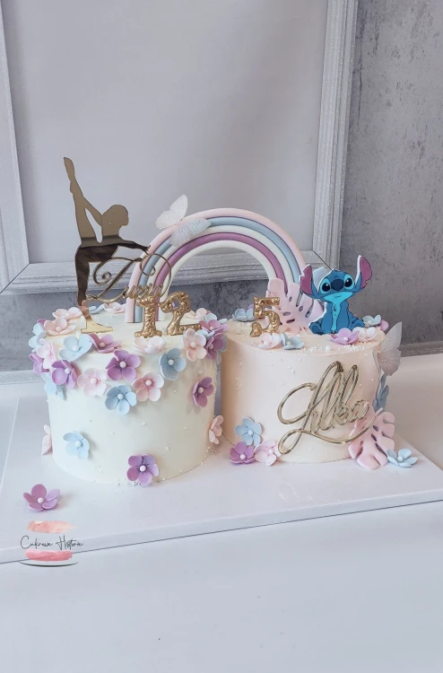 Topper na tort - Gimnastyczka z imieniem