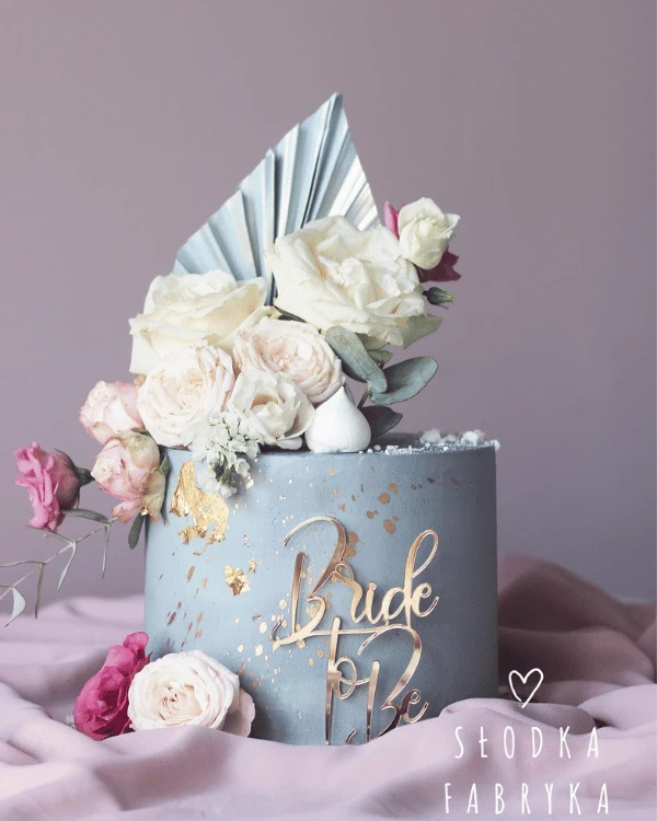 Dekor na wieczór panieński na tort - Bride to Be fikuśna czcionka