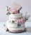 Topper ślubny na tort - Napis Mr&amp;Mrs prosty