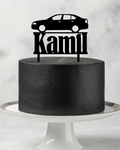 Topper dekor na tort - Samochód klasyczny z imieniem Auto z imieniem.png
