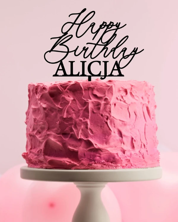 Topper dekor urodzinowy na tort - napis Happy Birthday z imieniem.png