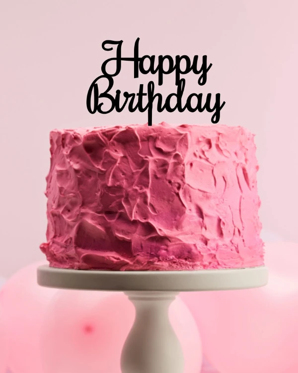 Topper urodzinowy na tort - napis Happy Birthday.png