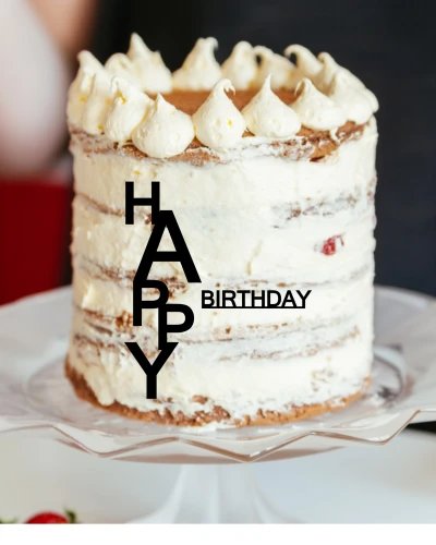 dekor boczny na tort happy birthday
