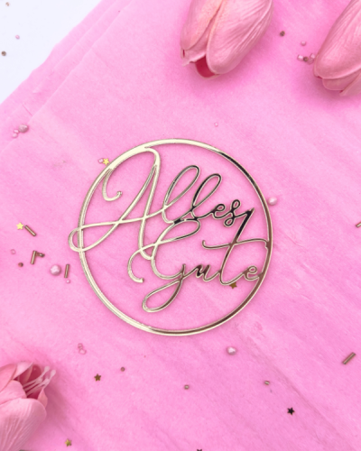 Cake Topper Alles Gute