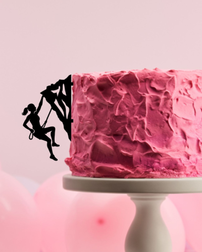 Topper na tort - Wspinaczka górska - wersja Kobieca.png
