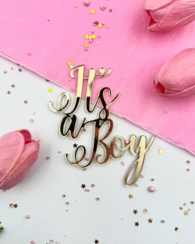 Topper dekor na tort - It's a Boy.png