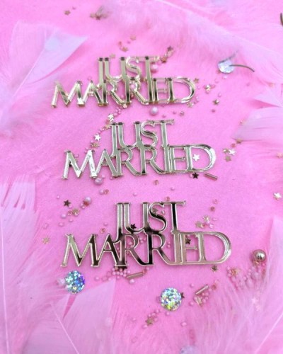 Just Married dekory na bento