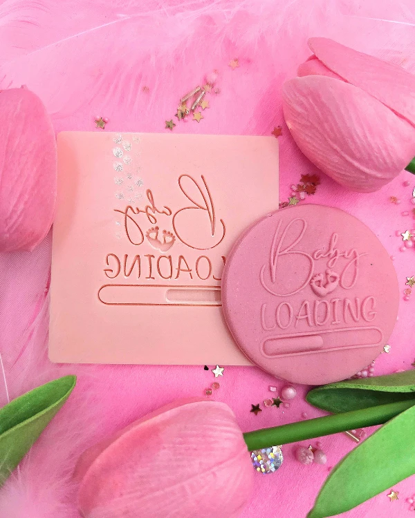 Stempel dekoracyjny na Baby Shower - Baby Loading