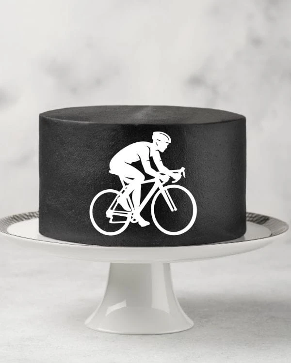dekor na tort rowerzysta mężczyzna na rowerze.jpg