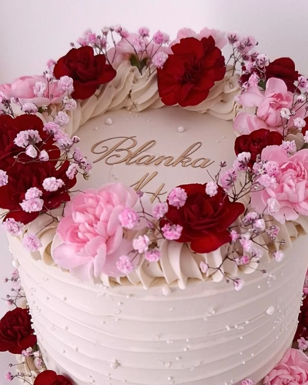 dekor na lambeth cake Milove Słodkości