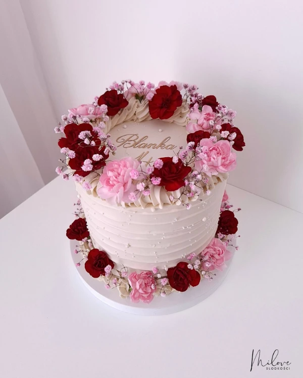 dekor na lambeth cake Milove Słodkości