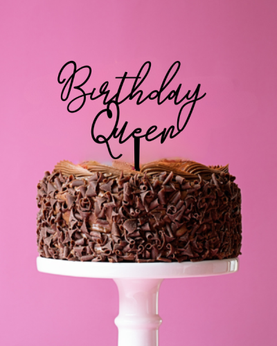 Topper dekor na tort Birthday Queen.png