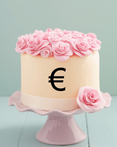 Dekor na tort Znaczek euro.png