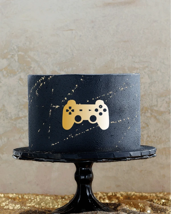 Dekor na tort gamingowy - Pad joystick kontroler GAMER