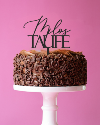 Cake Topper / Tortendekoration zur Taufe „Name + Taufe“