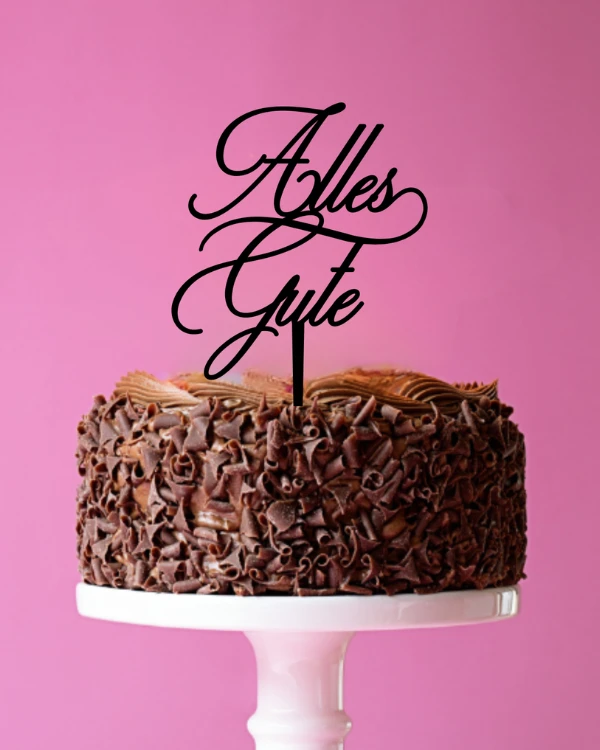 Cake Topper / Tortendekoration „Alles Gute“