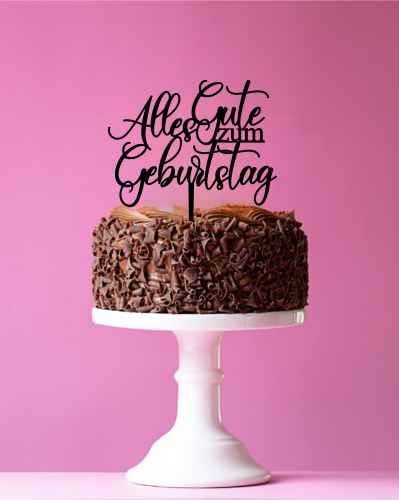 Cake Topper / Tortendekoration „Alles Gute zum Geburtstag“