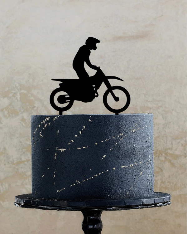 Topper na tort - Motocross motor Motocyklista