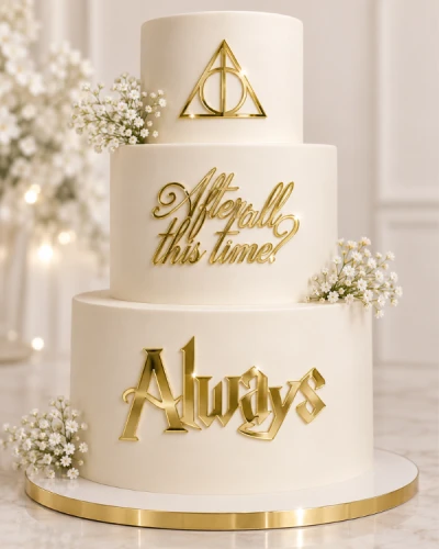 Tortdekor-Set „Symbol + All this time? + ALWAYS“