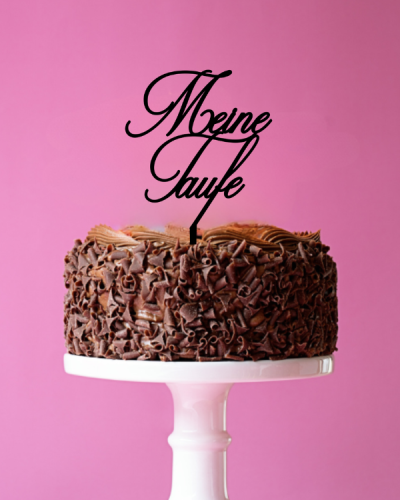 Topper dekor na tort Meine Taufe.png
