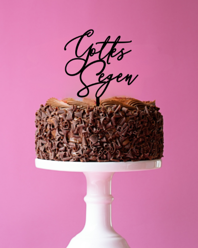 Topper / dekor na tort "Gottes Segen"