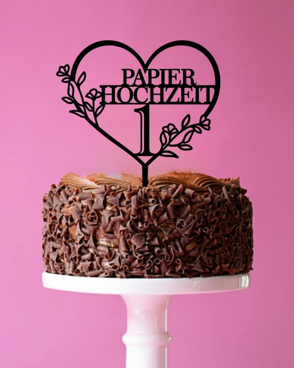 Topper dekor na tort Papier Hochzeit.png