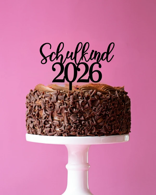 Topper / Tortendekoration „Schulkind 2026“