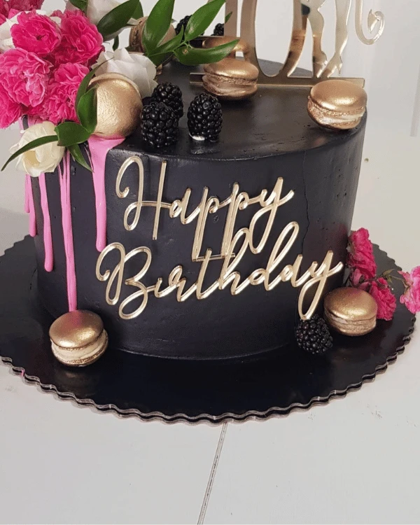 Dekor urodzinowy na tort - Happy Birthday