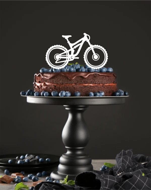 Topper na tort - rower górski topper dla rowerzysty rowerzysta topper