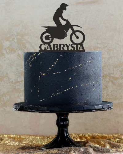 Topper na tort - Motocross z imieniem. Topper na tort motor z imieniem. Topper motor, topper motocross